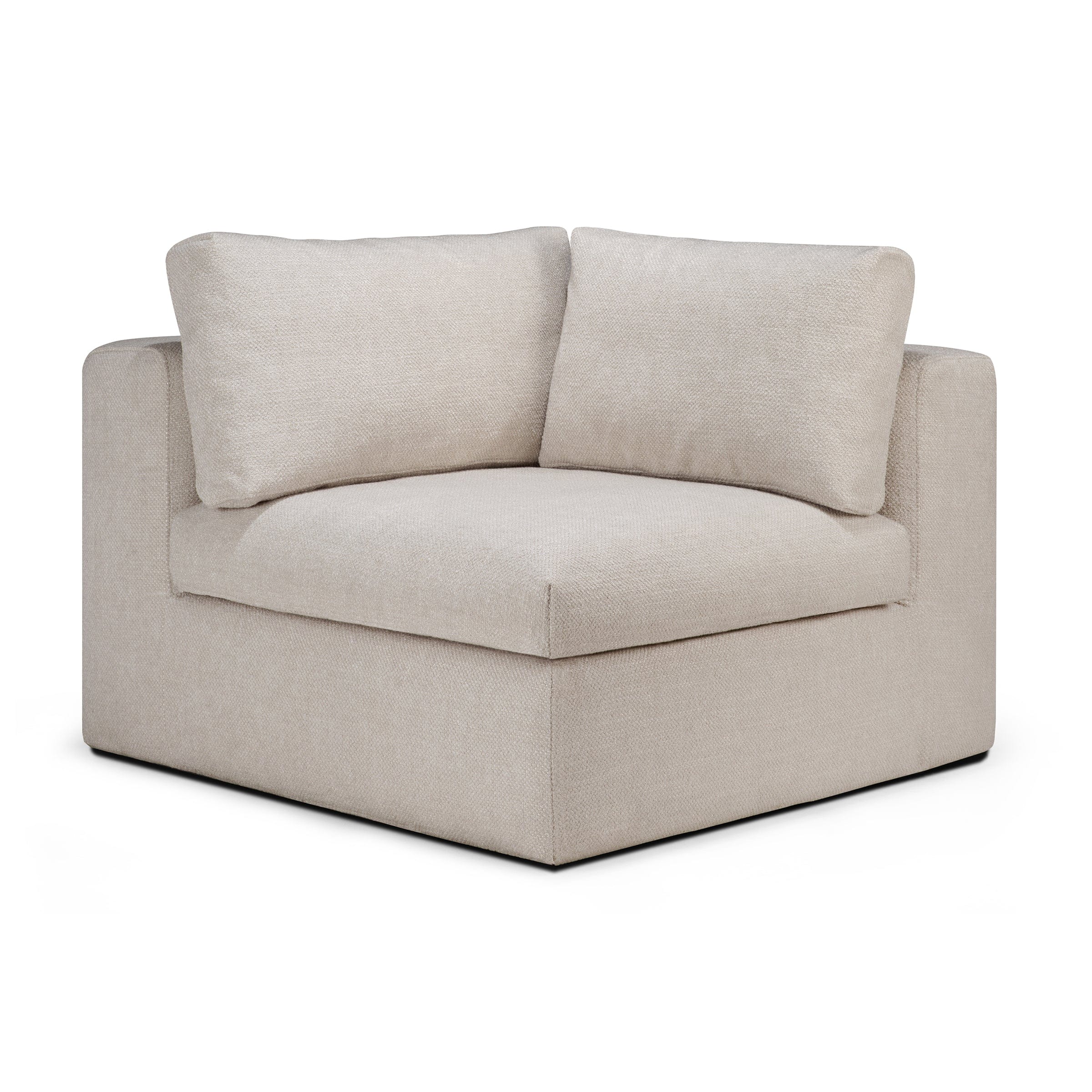 Ethnicraft Furniture Ivory Mellow Modular Sofa, Corner
