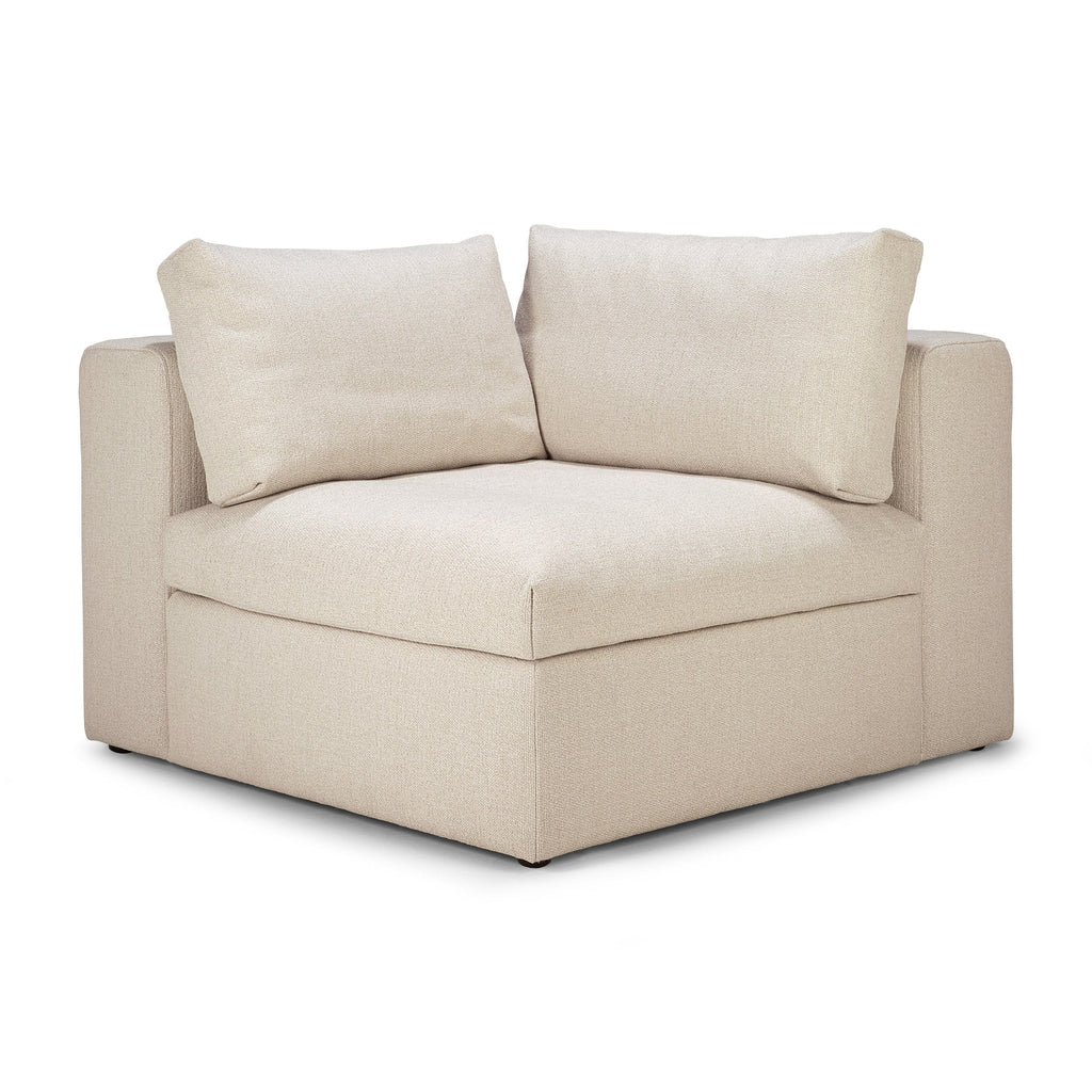 Ethnicraft Furniture Off White Mellow Modular Sofa, Corner