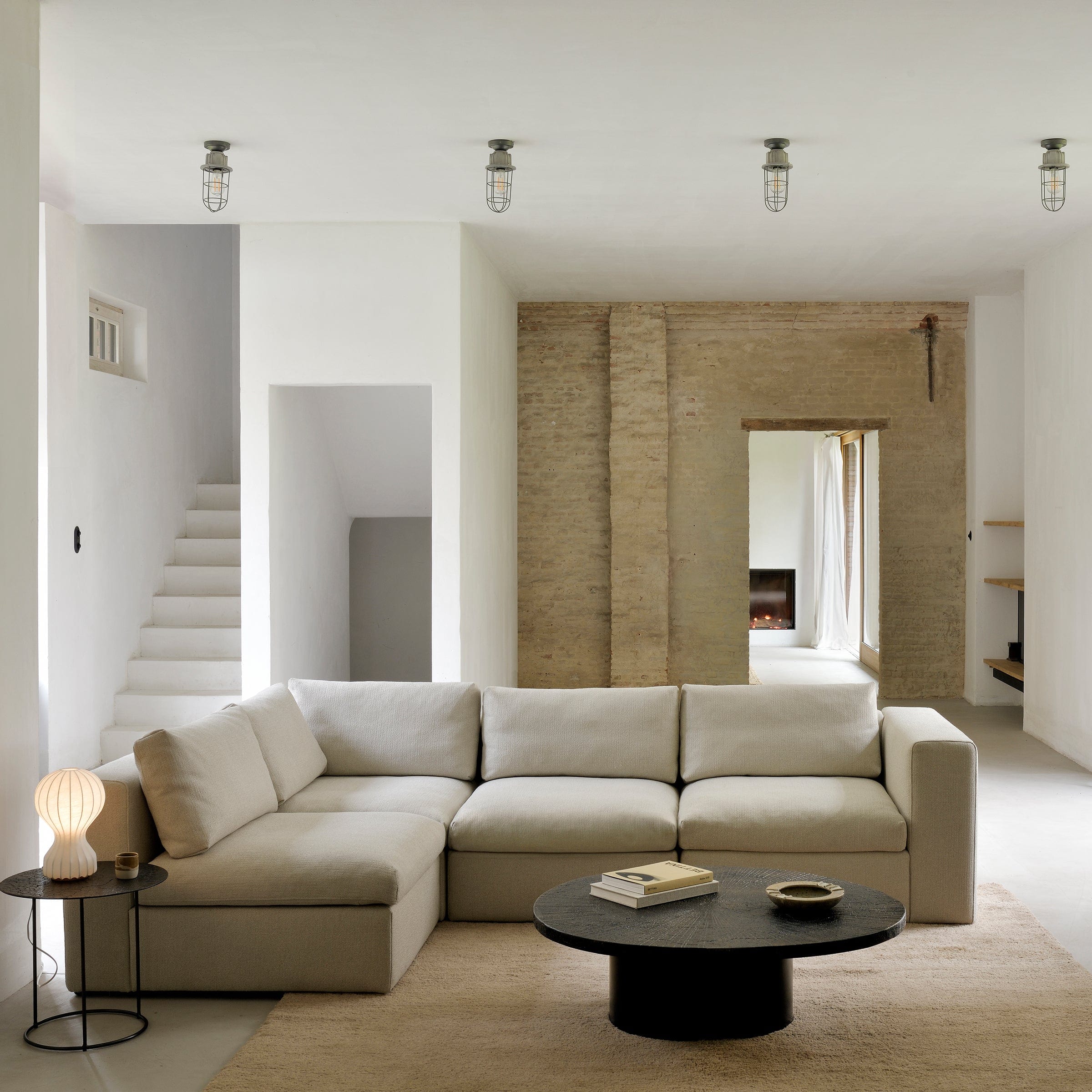 Ethnicraft Furniture Mellow Modular Sofa, End Seater