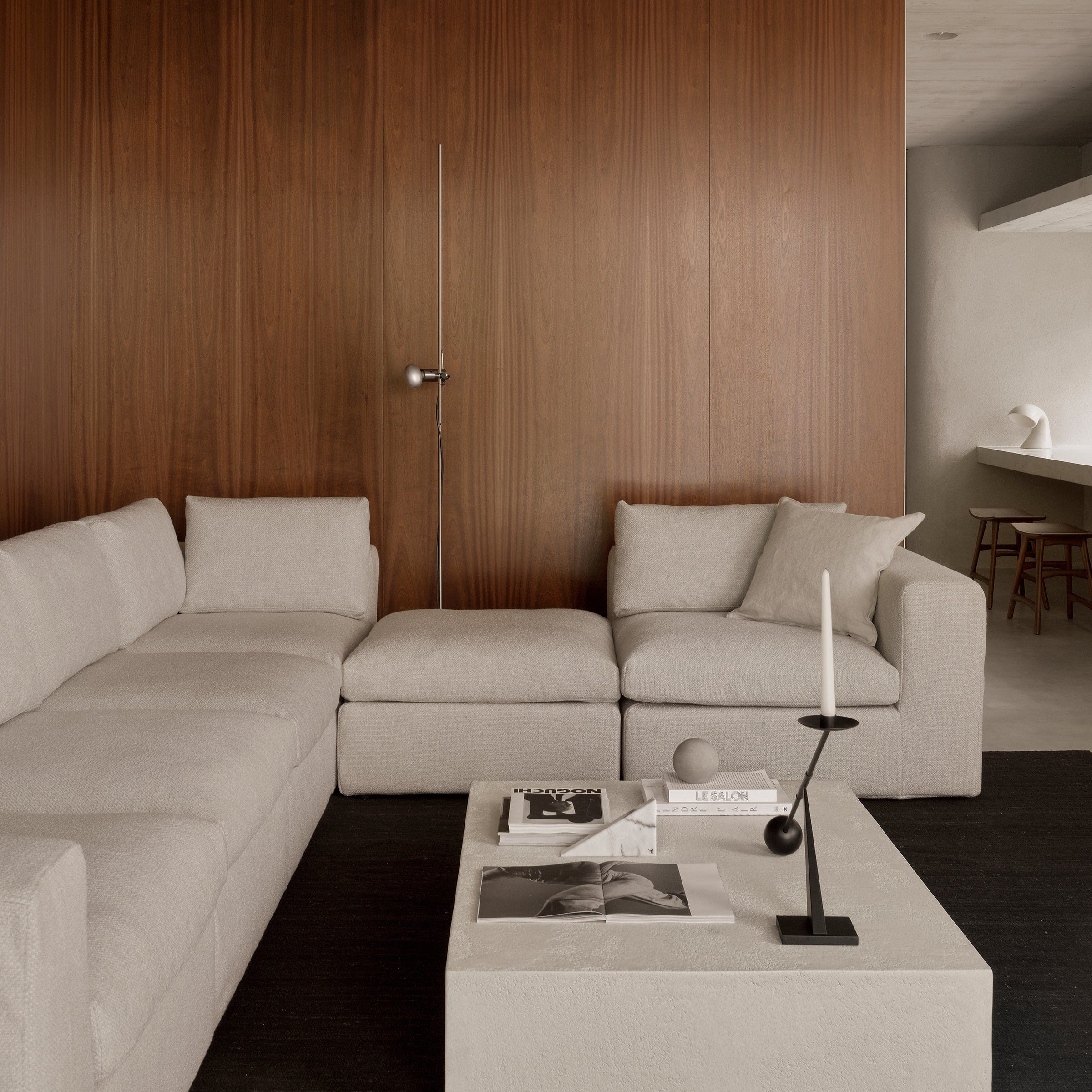 Ethnicraft Furniture Mellow Modular Sofa, End Seater