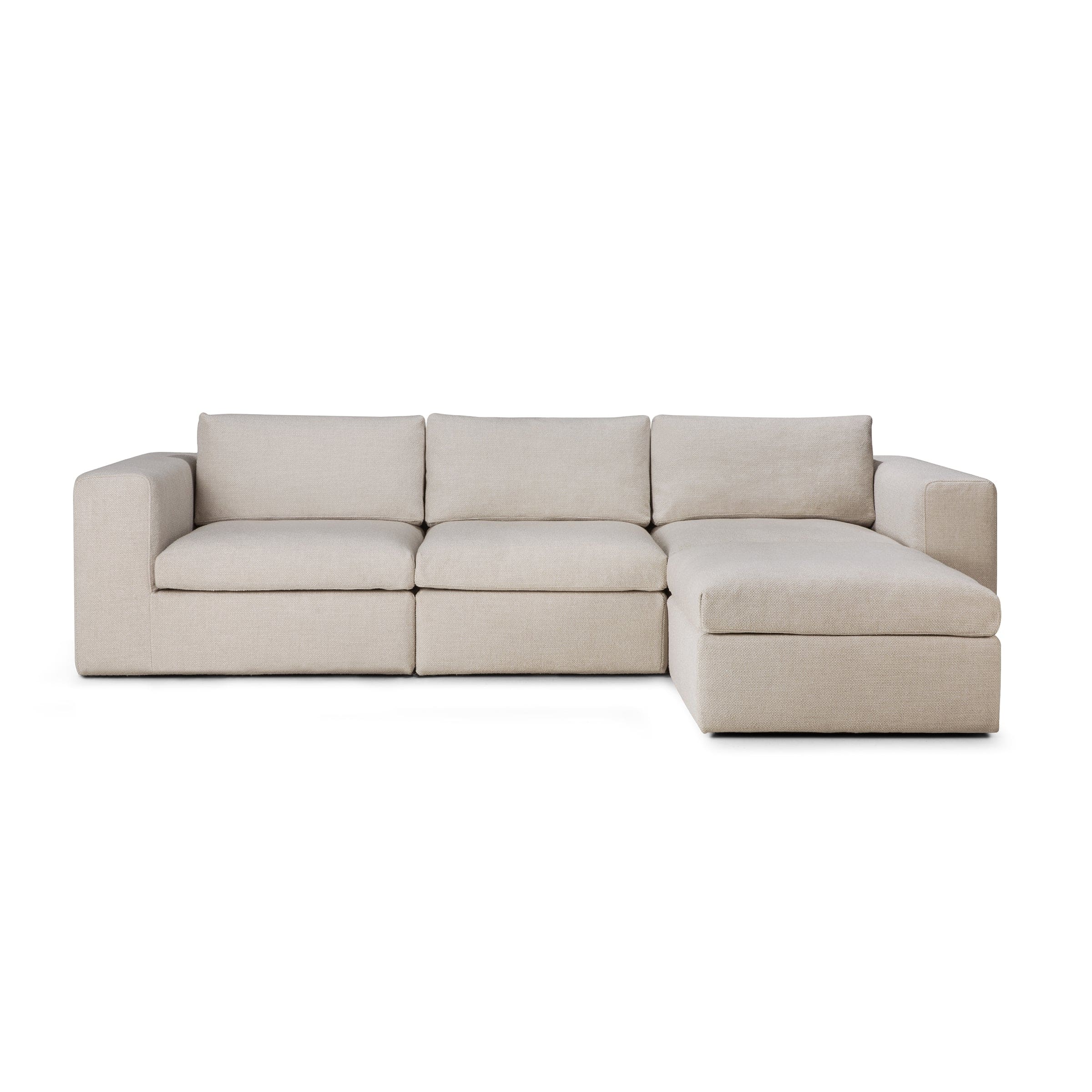 Ethnicraft Furniture Mellow Modular Sofa, Footstool