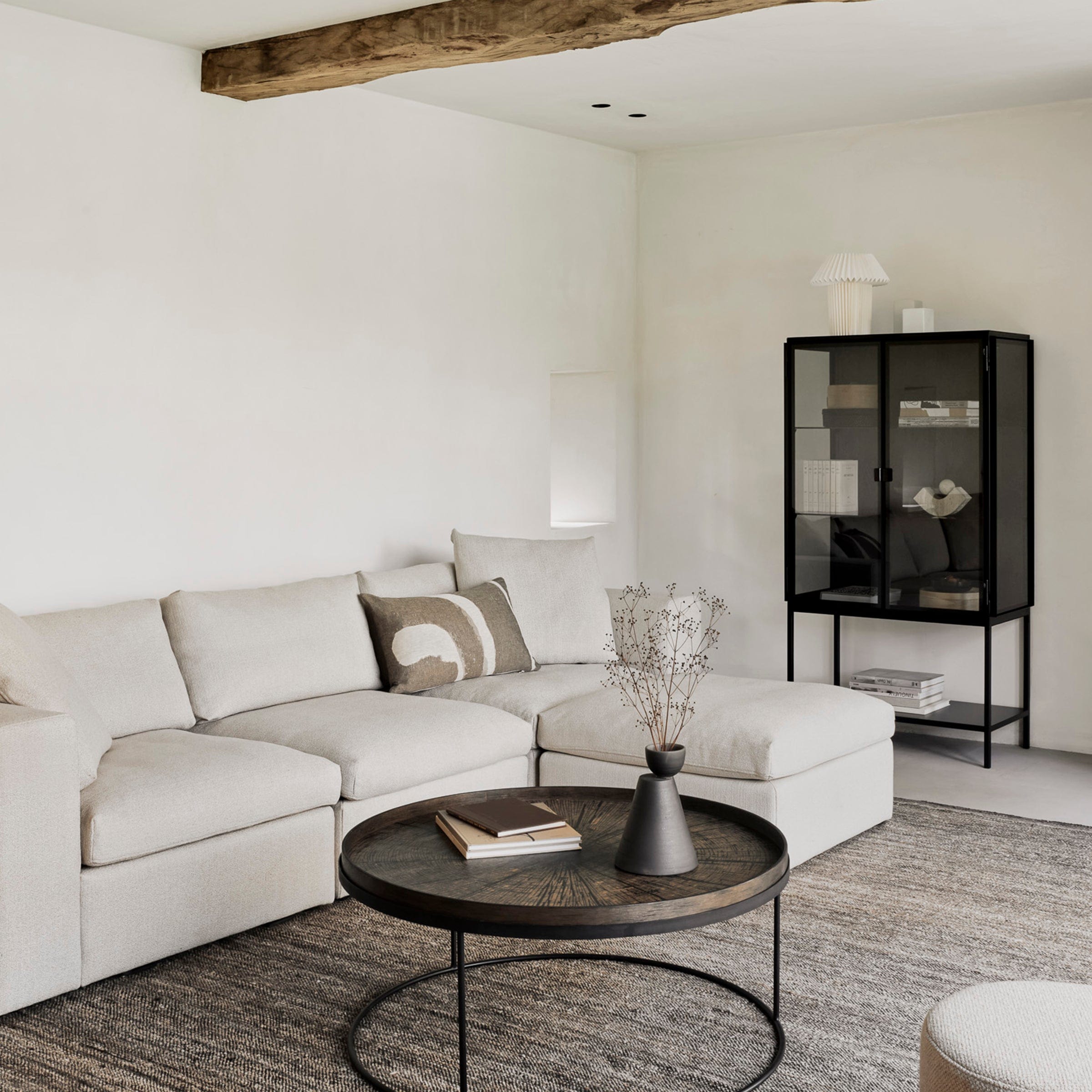Ethnicraft Furniture Mellow Modular Sofa, Footstool