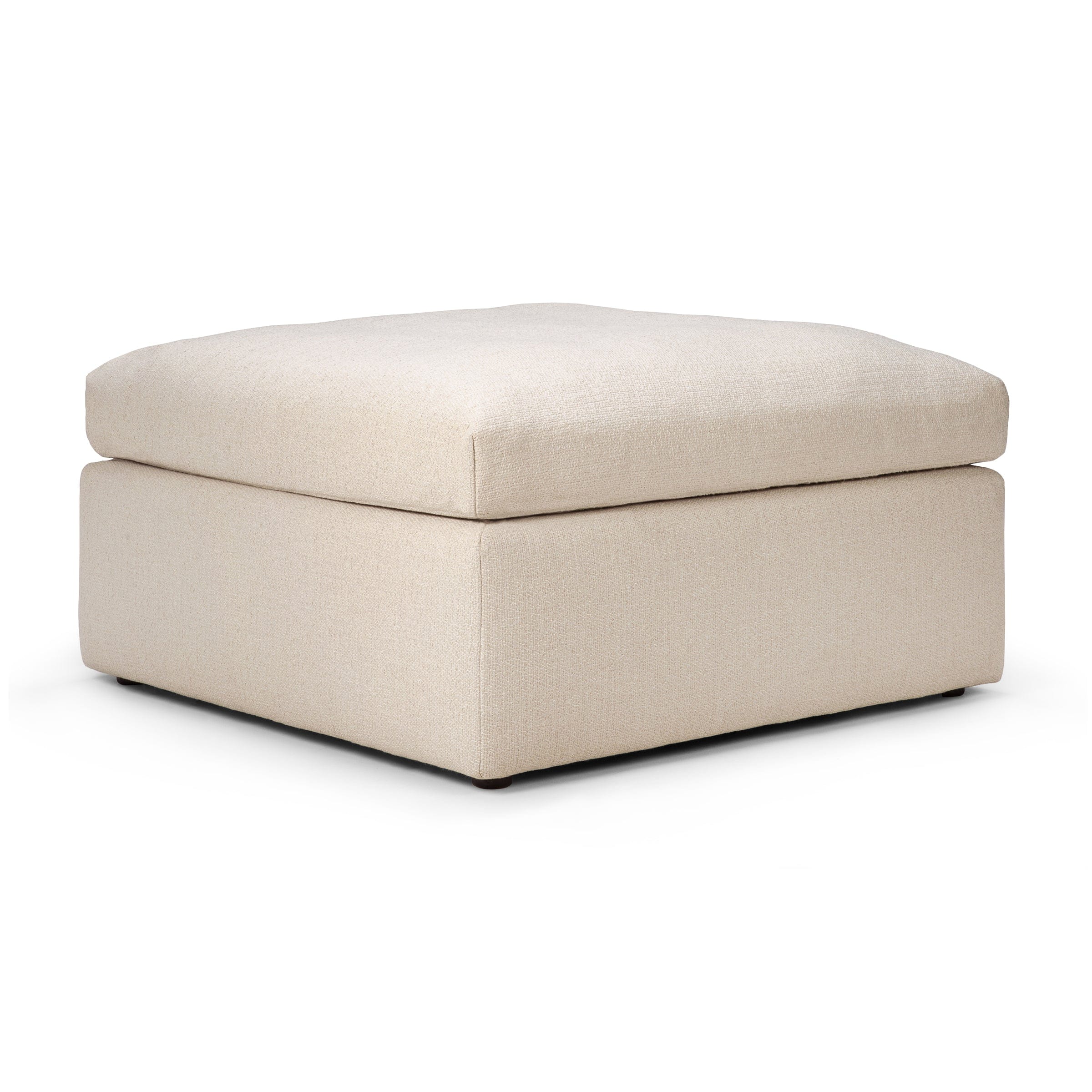 Ethnicraft Furniture Off White Mellow Modular Sofa, Footstool