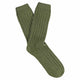 ESCUYER SHOP Khaki Men's Cashmere Crew Socks