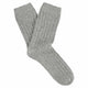 ESCUYER SHOP Light Grey Men's Cashmere Crew Socks
