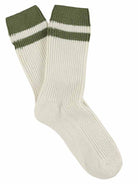 ESCUYER Socks Ecru / Khaki Men's Cashmere Socks, Various Colorways