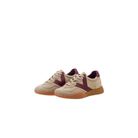 Keh-Noo SHOP Men's KM 9713 Sneakers, Sand/ Bordeaux