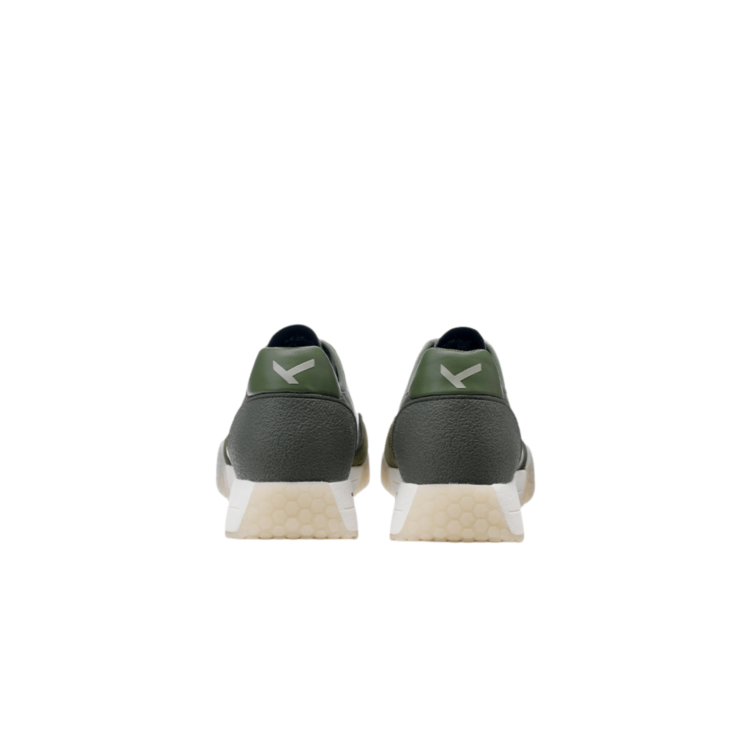 Keh-Noo SHOP Men's KM 9753 Sneakers, Military/Sand