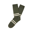 Escuyer SHOP Ecru / Khaki Men's Stripe Socks