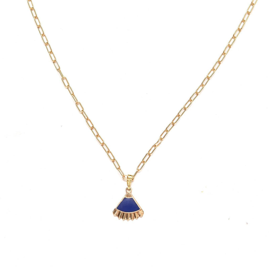 Michelle Starbuck Designs 20" Michelle Starbuck Designs - Peplum Charm Necklace in Matte Cobalt- Limited Edition