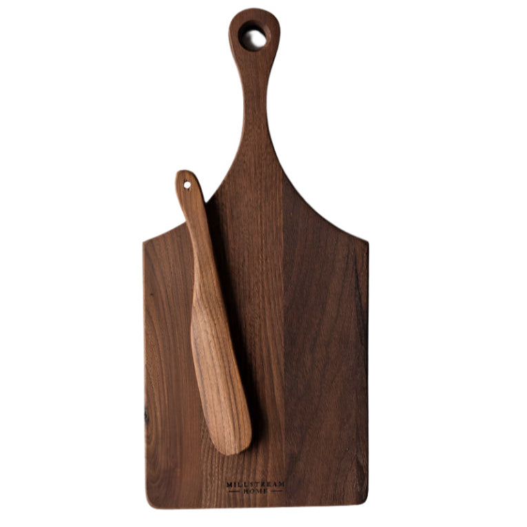 Millstream Home Walnut Millstream Home - The Petite Cheese Board with Spreader