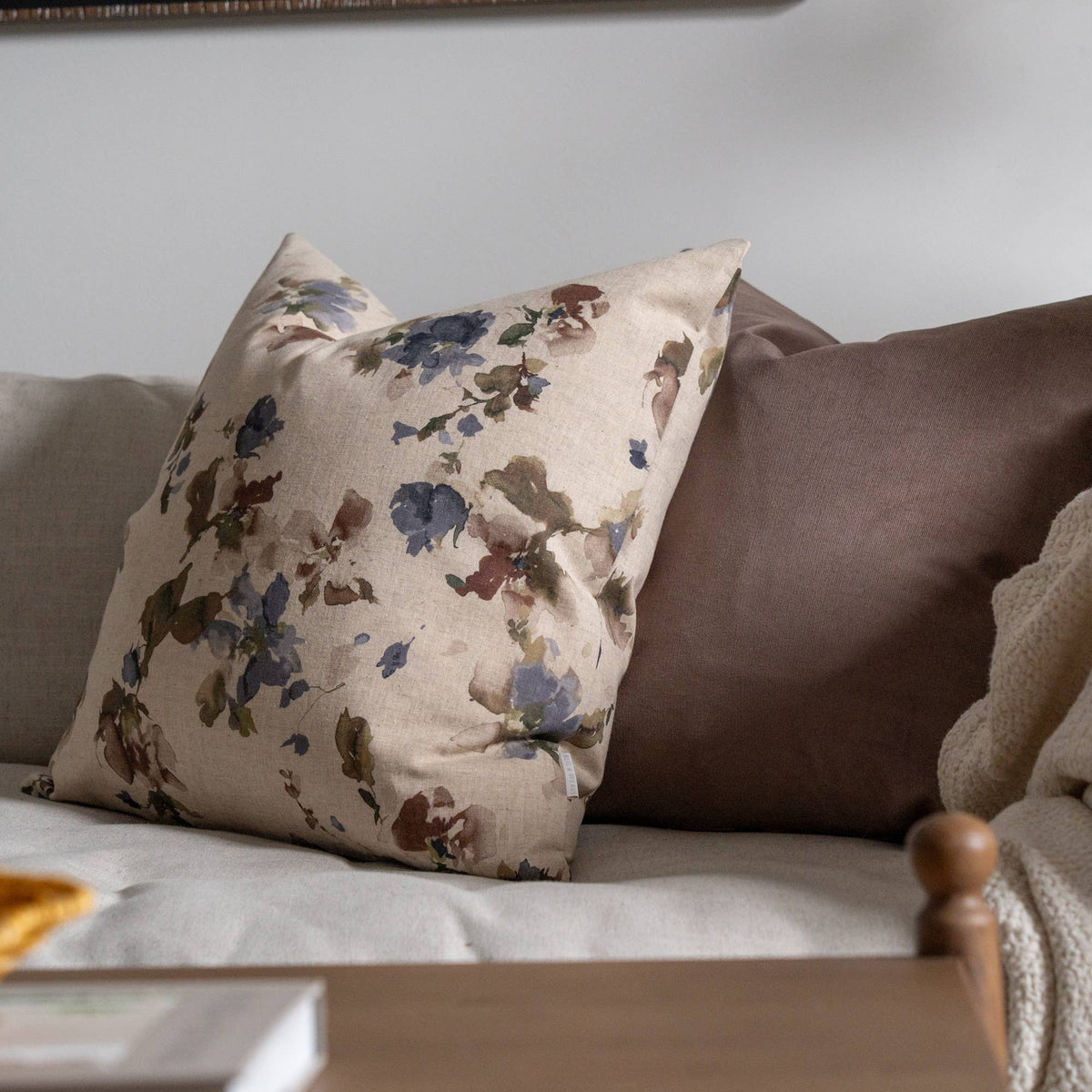 RW Studio SHOP Misaki Floral Linen Pillow, 20" x 20"