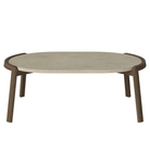 Bolia SHOP 35 cm / Jura Grey Marble / Dark Oiled Oak Mix Coffee Table, 95 x 61 cm Oval