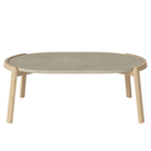 Bolia SHOP 35 cm / Jura Grey Marble / White Pigmented Oiled Oak Mix Coffee Table, 95 x 61 cm Oval