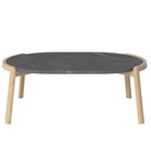 Bolia SHOP 35 cm / Pietra Grey Marble / White Pigmented Oiled Oak Mix Coffee Table, 95 x 61 cm Oval