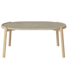 Bolia SHOP 42 cm / Jura Grey Marble / White Pigmented Oiled Oak Mix Coffee Table, 95 x 61 cm Oval