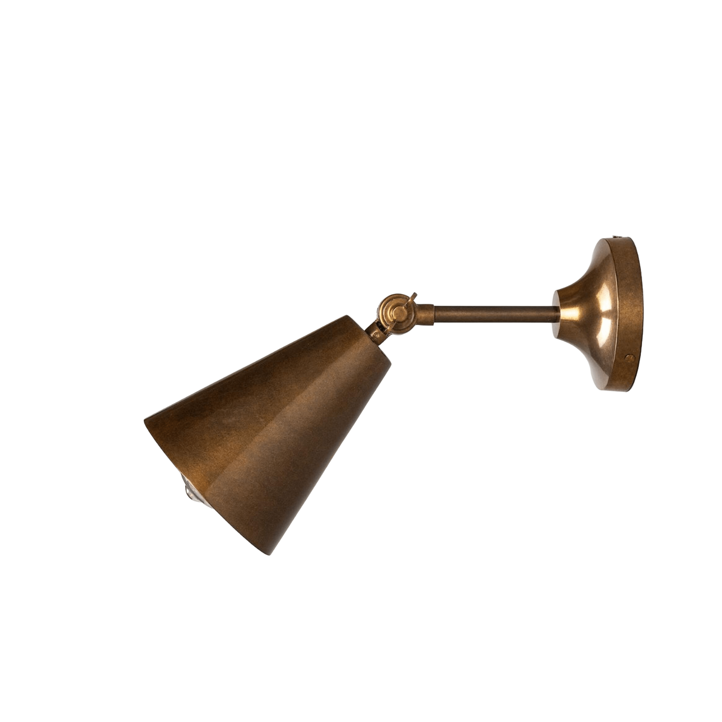 Mullan Lighting Lighting Moya Adjustable Brass Wall Sconce