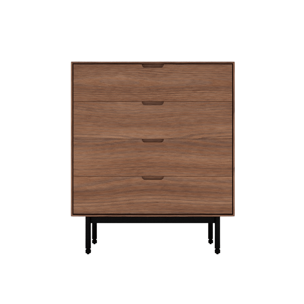 Gus Modern Furniture 4-Drawer / Walnut Munro Dresser