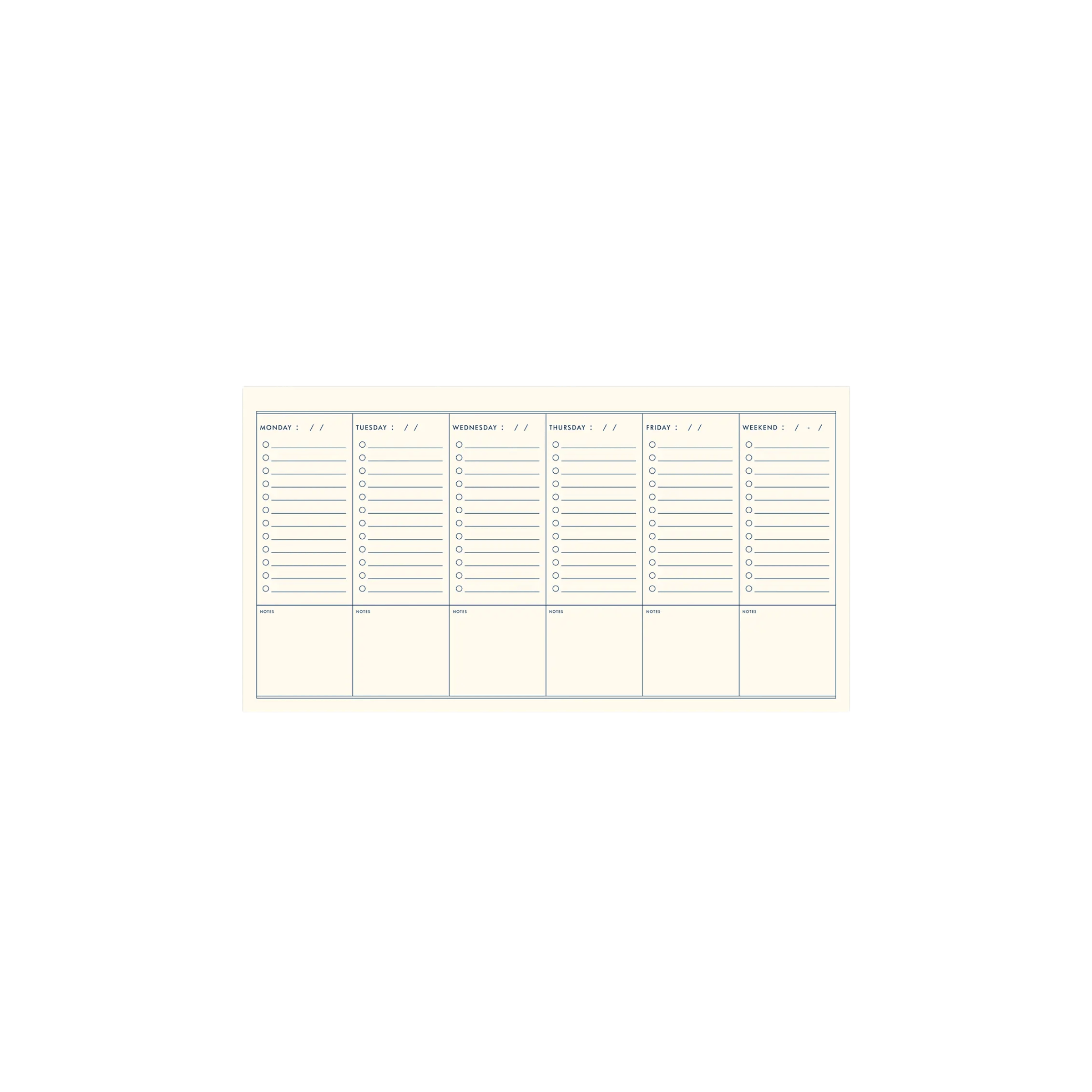Ruff House Print Shop SHOP Mushrooms Weekly Planner