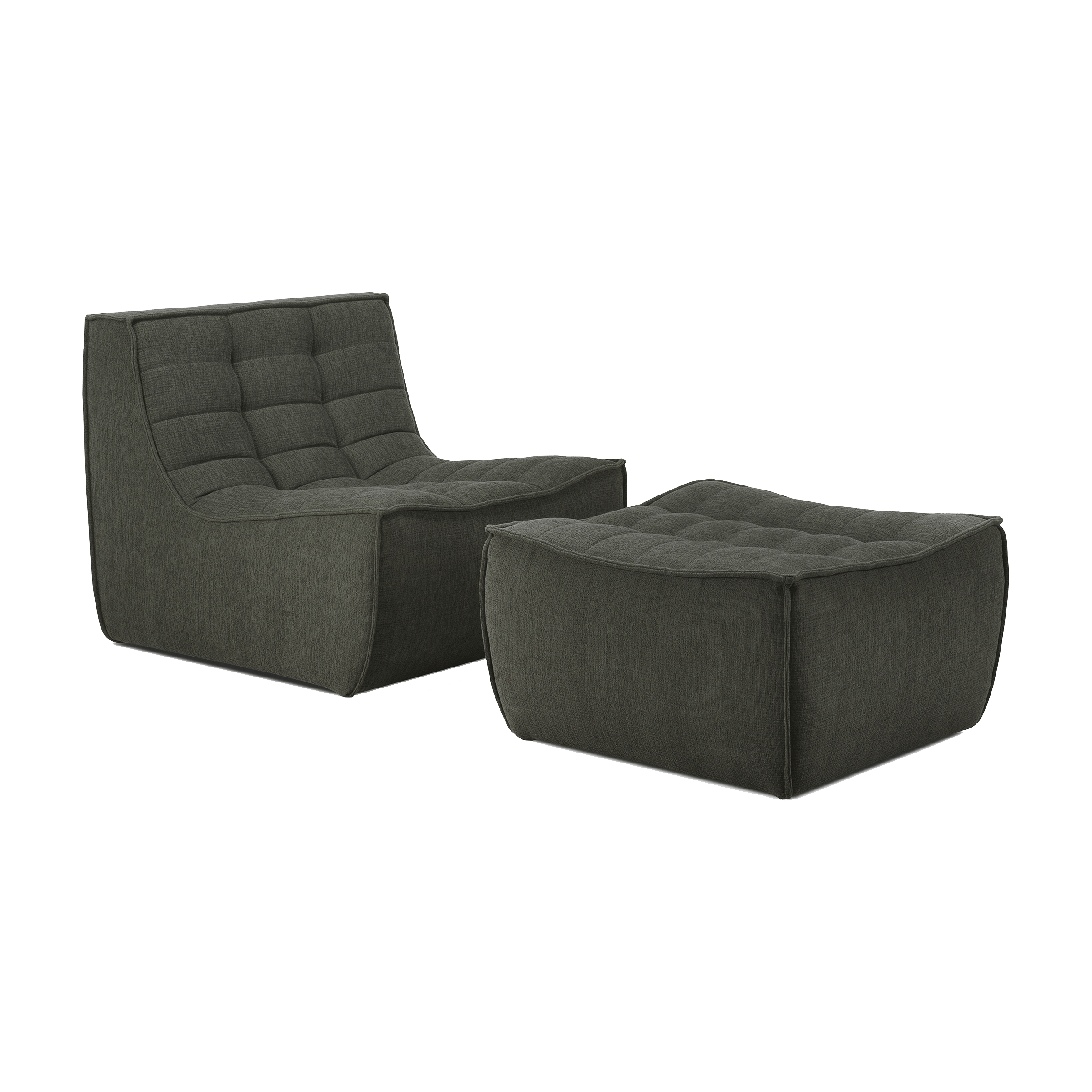 Ethnicraft Furniture N701 Modular Sofa, 1 Seater