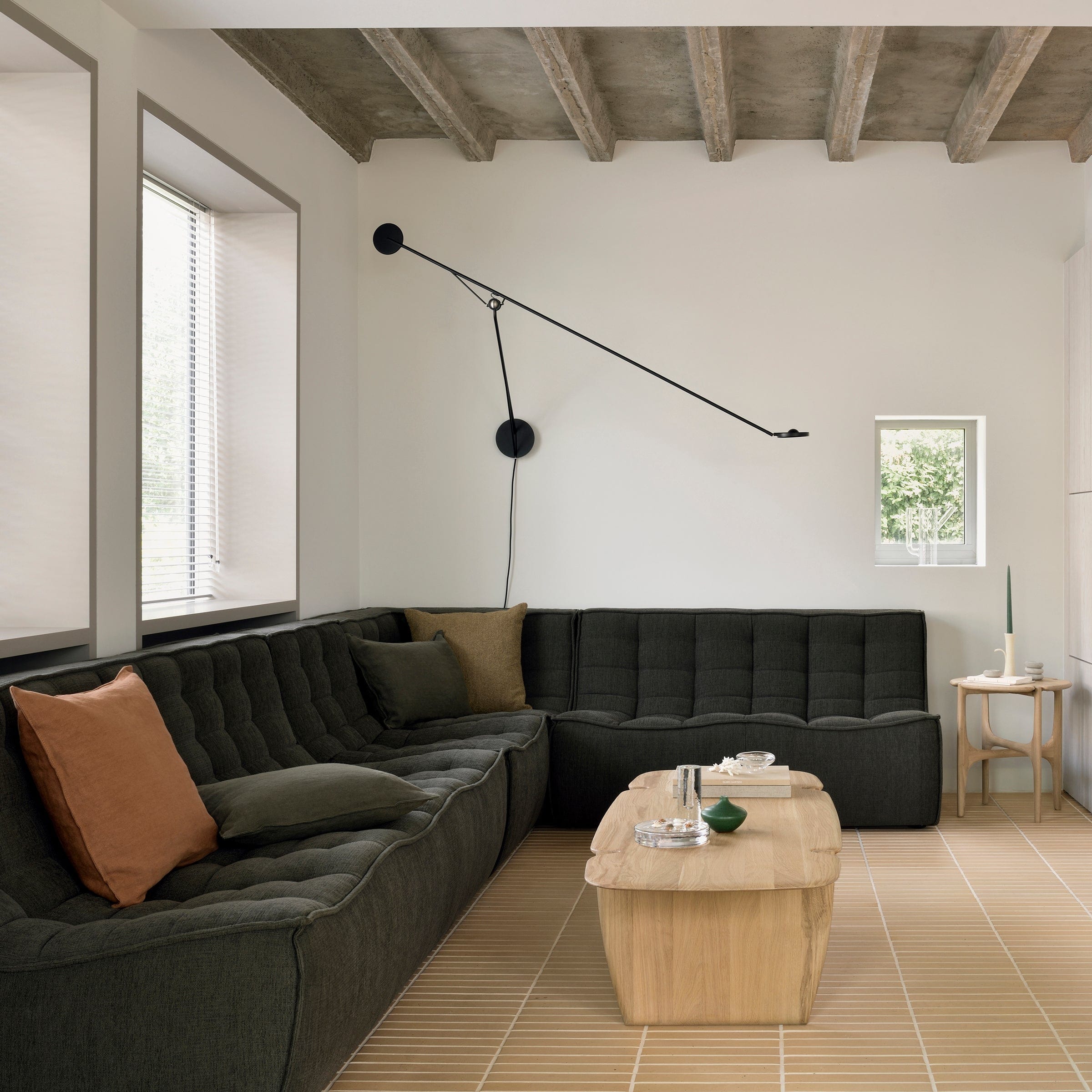 Ethnicraft Furniture N701 Modular Sofa, 1 Seater