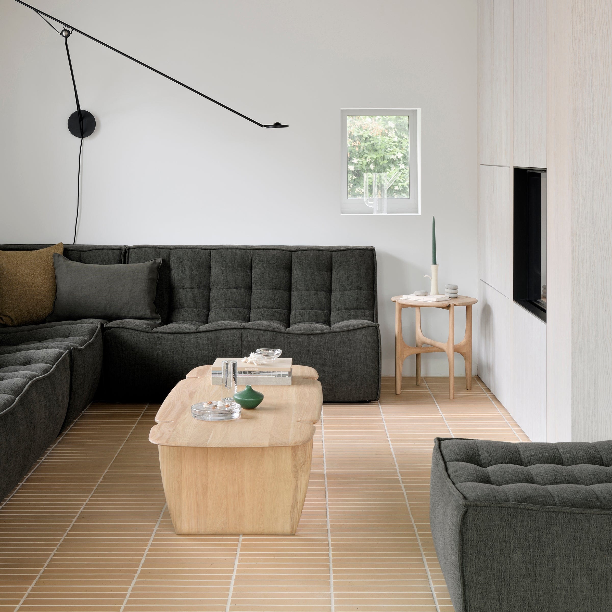 Ethnicraft Furniture N701 Modular Sofa, 2 Seater