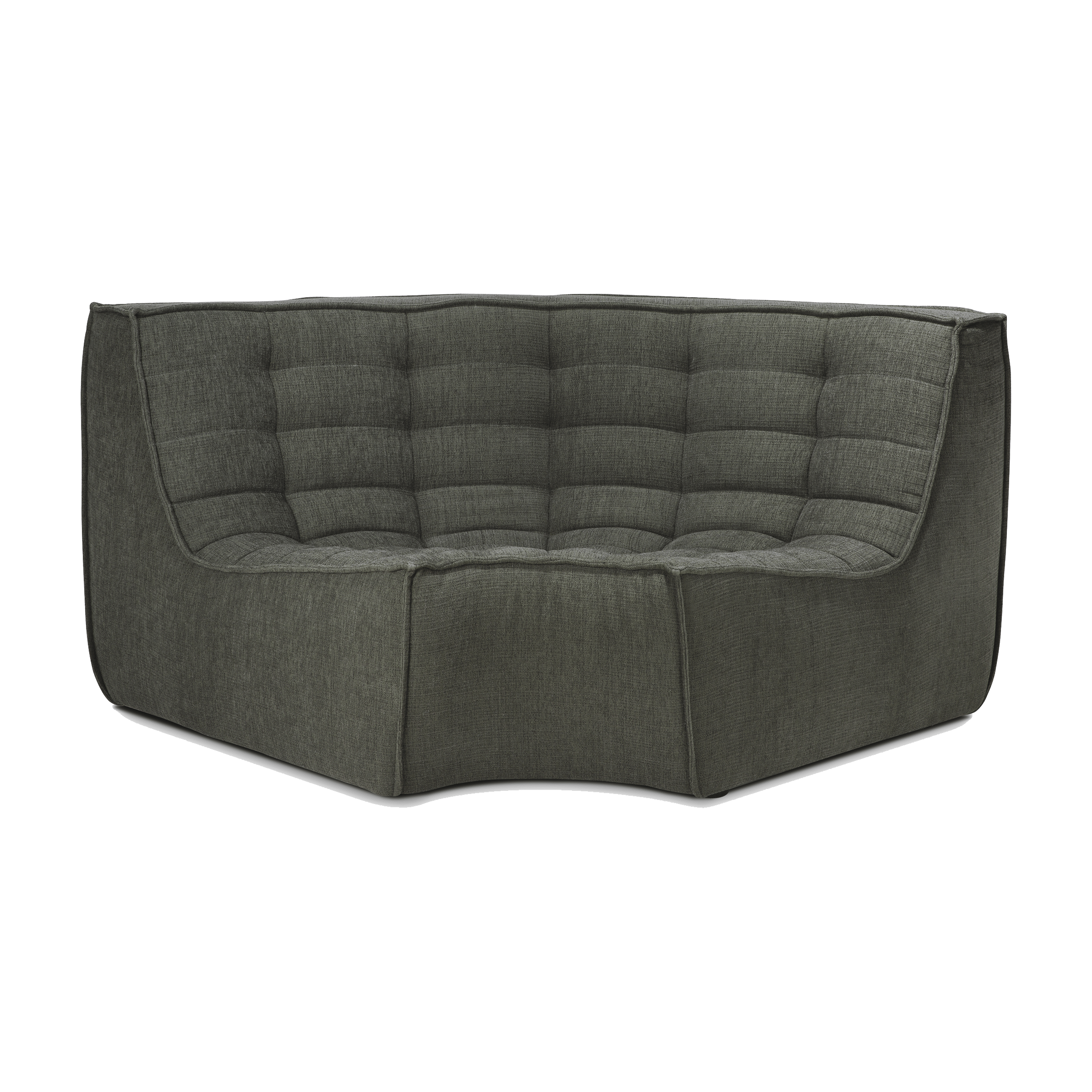 Ethnicraft Furniture Moss N701 Modular Sofa, 90° Round Corner