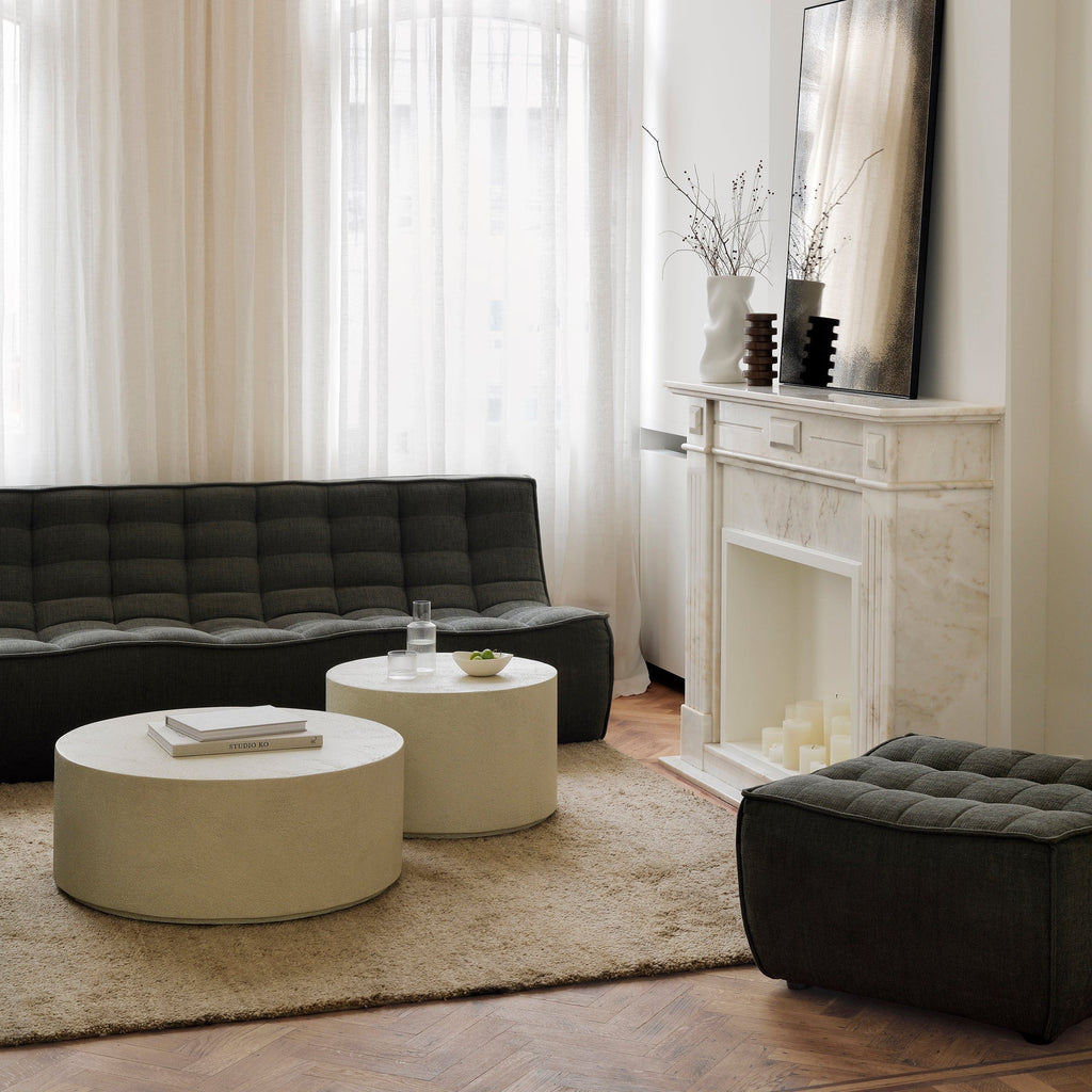 Ethnicraft Furniture N701 Modular Sofa, Footstool