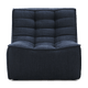 Ethnicraft Furniture Graphite N701 Sofa, 1 Seater