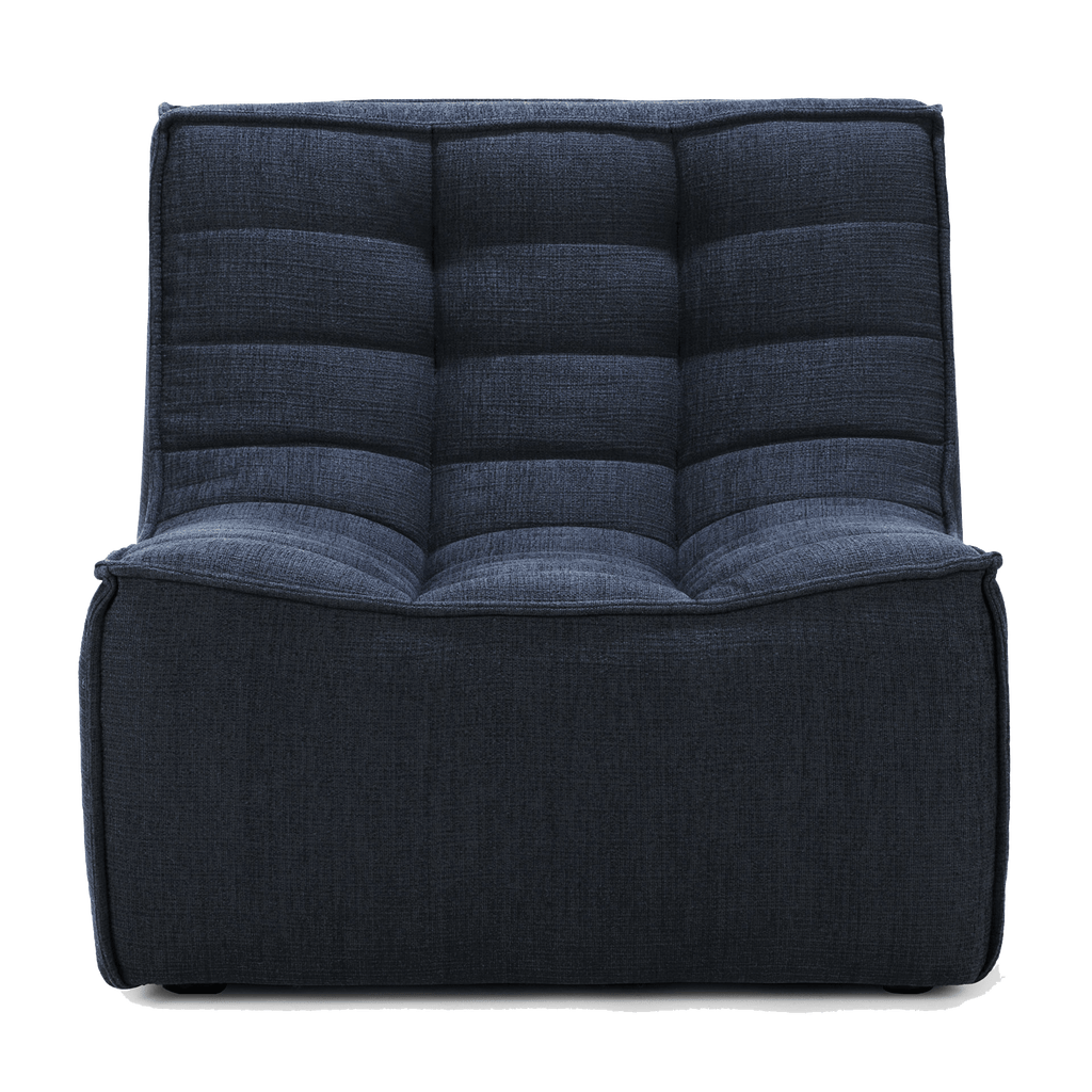 Ethnicraft Furniture Graphite N701 Sofa, 1 Seater