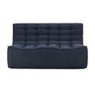 Ethnicraft Furniture Graphite N701 Sofa, 2 Seater