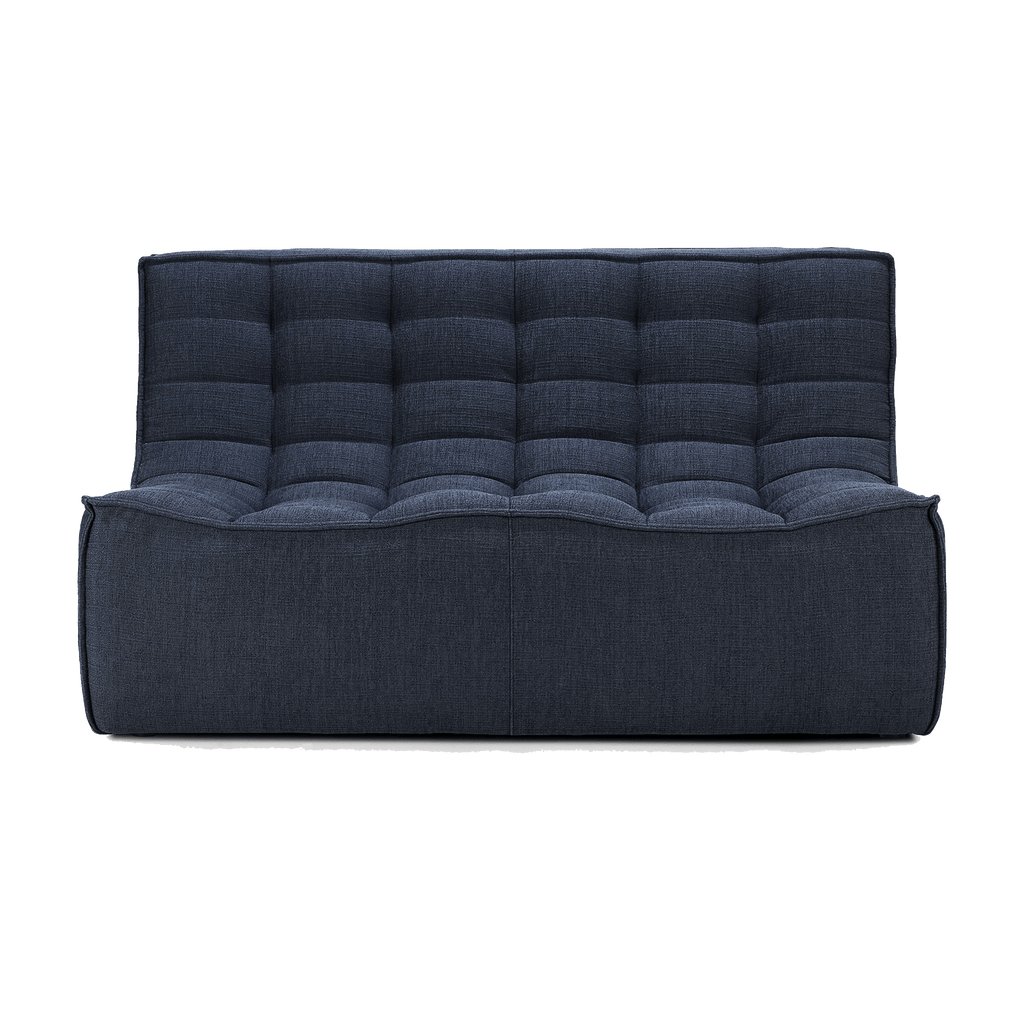 Ethnicraft Furniture Graphite N701 Sofa, 2 Seater