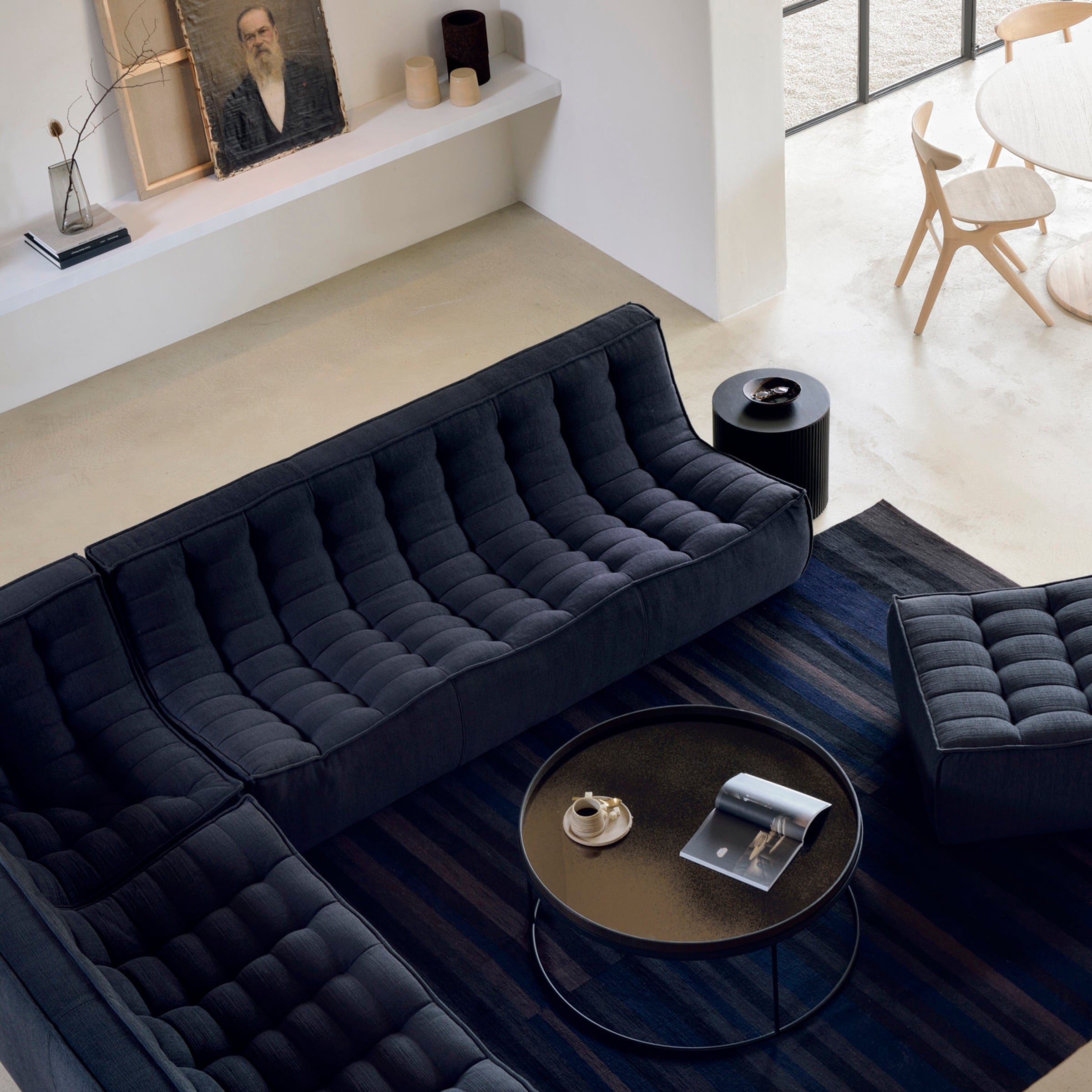 Ethnicraft Furniture N701 Sofa, Footstool