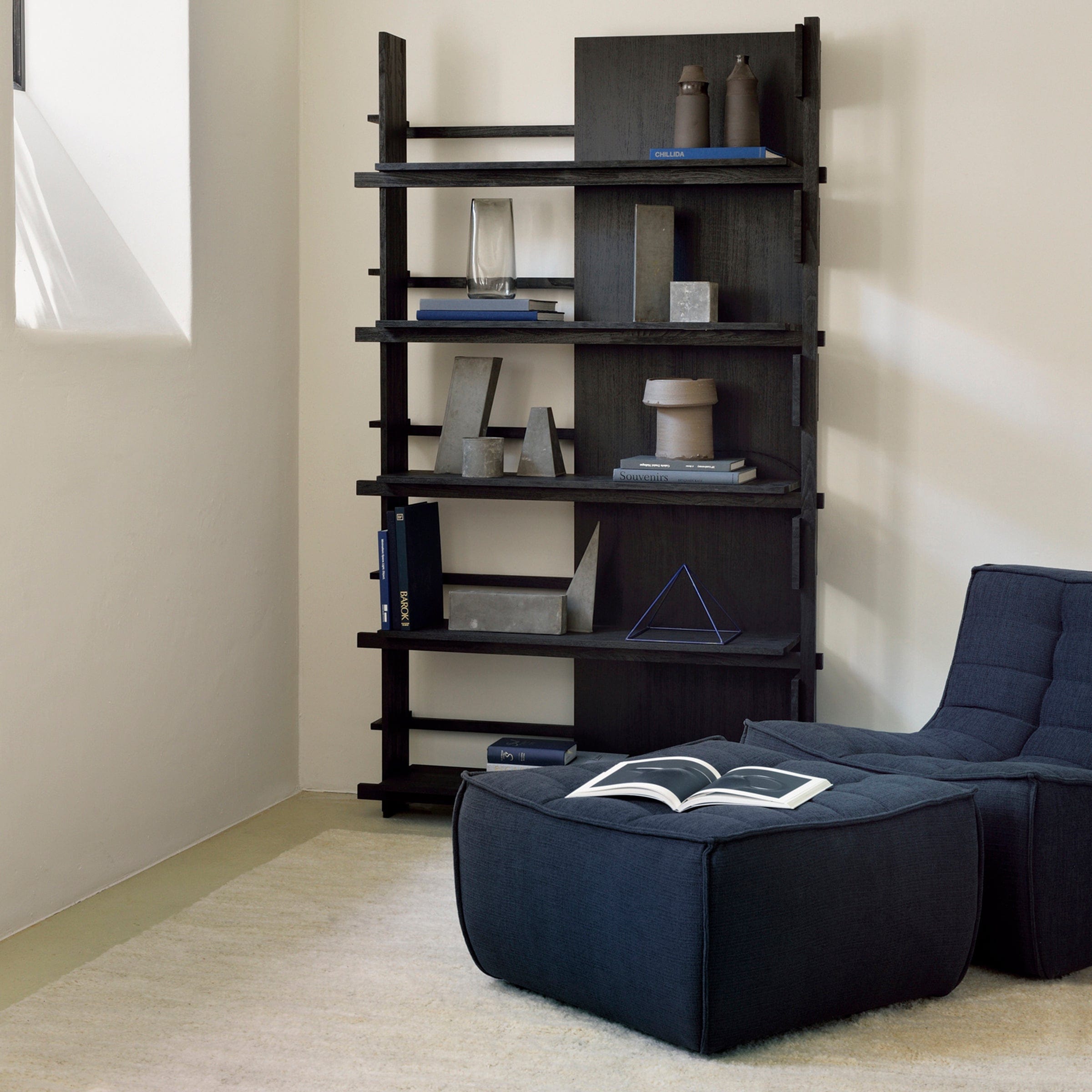 Ethnicraft Furniture N701 Sofa, Footstool