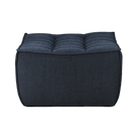 Ethnicraft Furniture Graphite N701 Sofa, Footstool