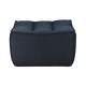 Ethnicraft Furniture Graphite N701 Sofa, Footstool