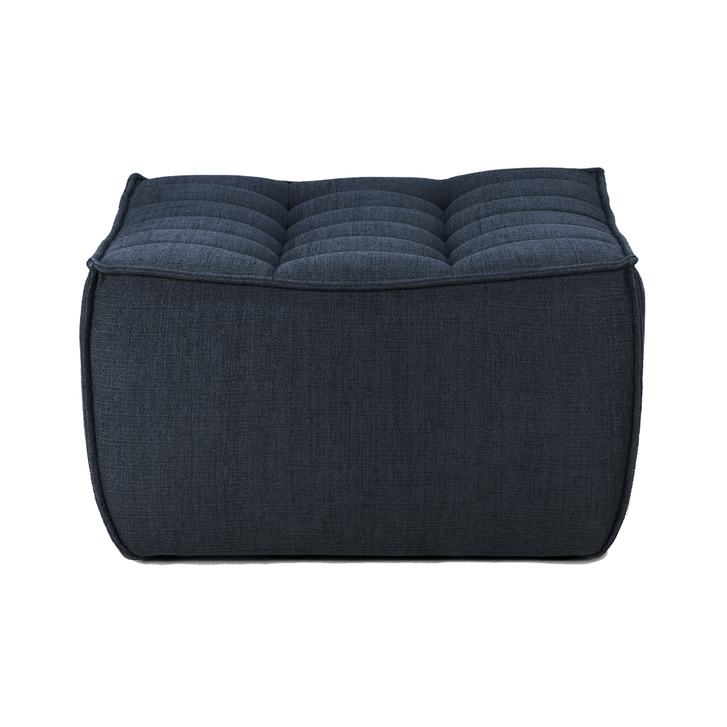 Ethnicraft Furniture Graphite N701 Sofa, Footstool