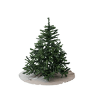 Linen Tales Holiday Natural Linen Christmas Tree Skirt