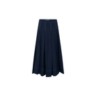 Studio D'aaRI SHOP Extra Small Navy 4-Tucks Flare Skirt