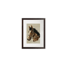 Antique Curiosities Inc SHOP Needlework Horse Matted Reproduction