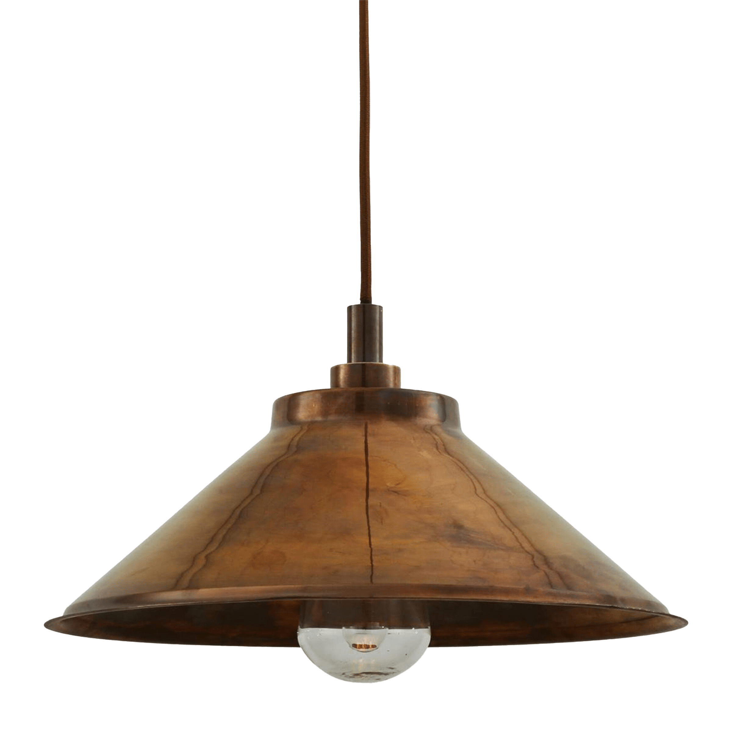 Mullan Lighting Lighting Antique Brass / Clear / 39.25" Nerissa Outdoor Brass Pendant Light