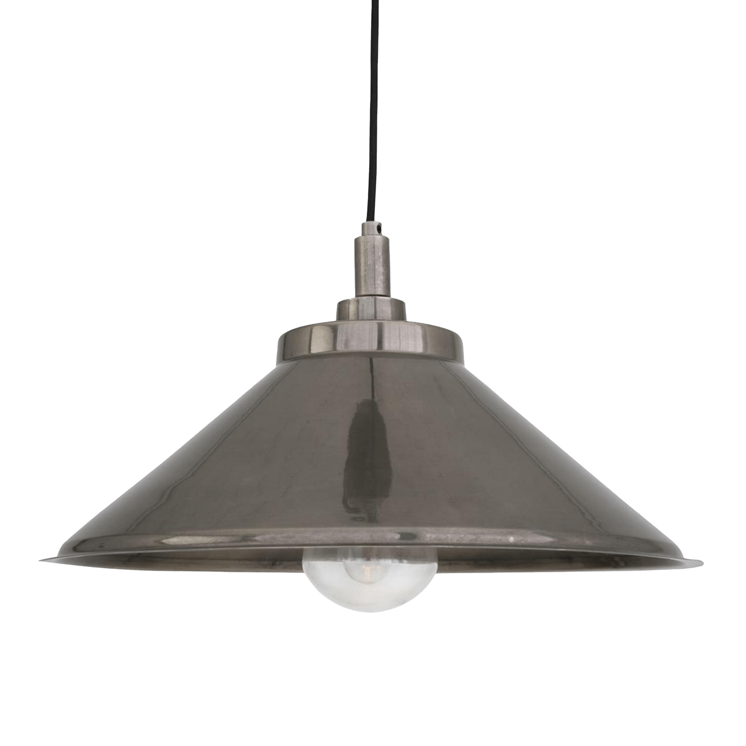 Mullan Lighting Lighting Antique Silver (Indoor Only) / Clear / 39.25" Nerissa Outdoor Brass Pendant Light