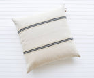 Celina Mancurti, LLC Pillow New French Cotton Pillow with Black Stripes