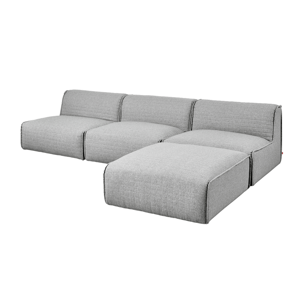 Gus Modern Furniture Parliament Stone Nexus Modular 4PC Sectional