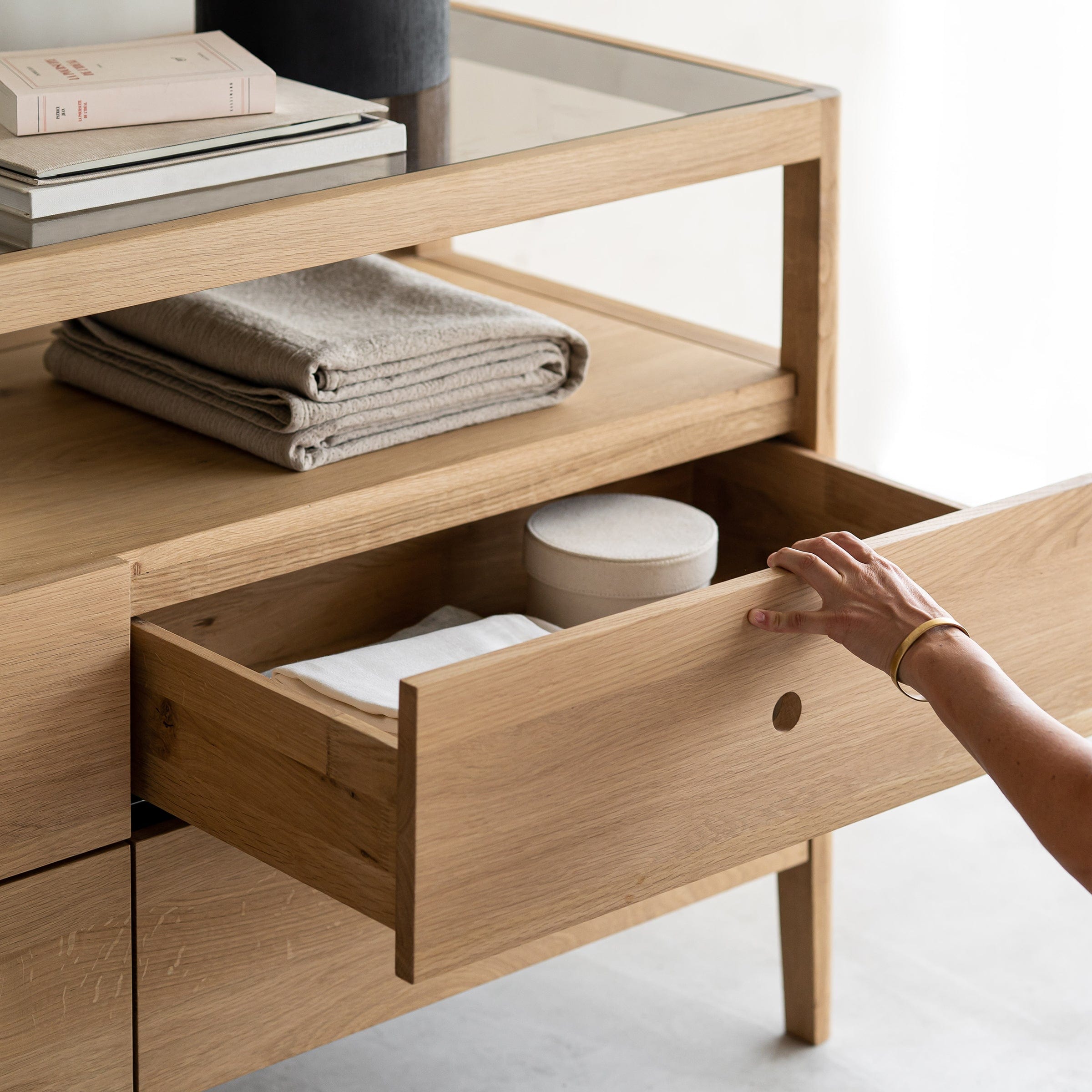 Ethnicraft Furniture Oak Spindle Dresser