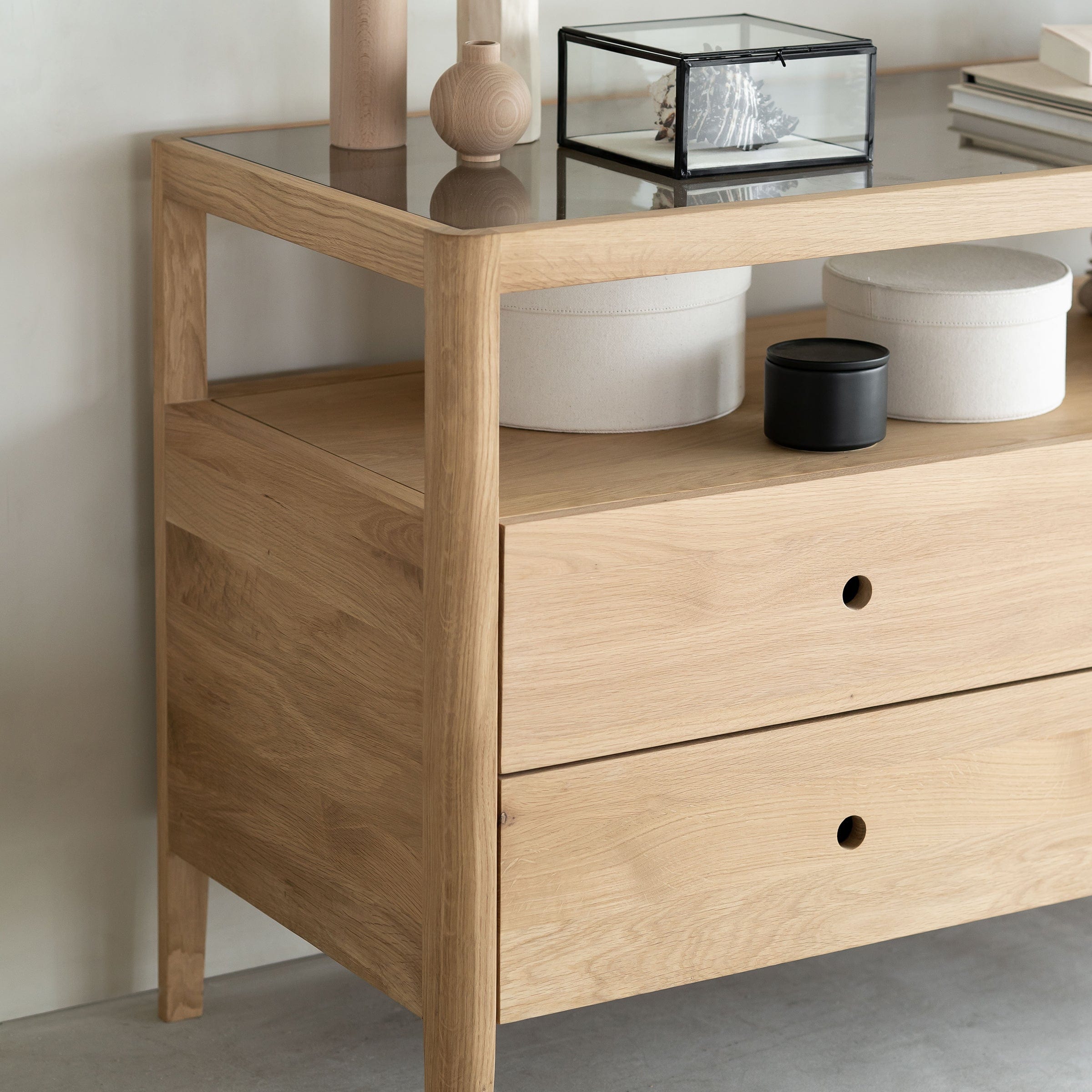 Ethnicraft Furniture Oak Spindle Dresser