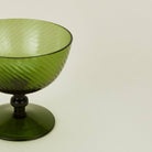 Hawkins New York SHOP Olive Optic Glass Coupes, Set of 4