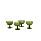 Hawkins New York SHOP Olive Optic Glass Coupes, Set of 4