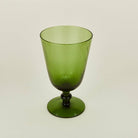 Hawkins New York SHOP Olive Optic Glass Goblets, Set of 4