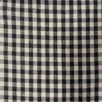 La Petite Alice Clothing Extra Small / Checked Black and Natural Olivia Linen Skirt